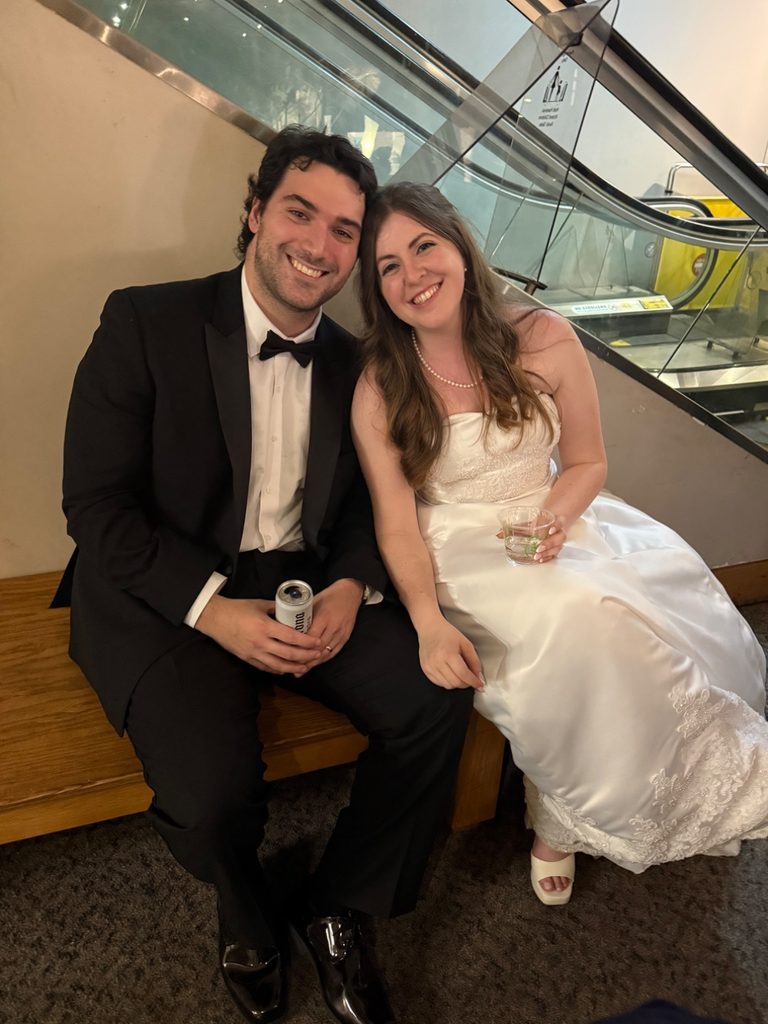 One of the photos shared by guests through Instant Spotlight during Jake and Olivia's reception.